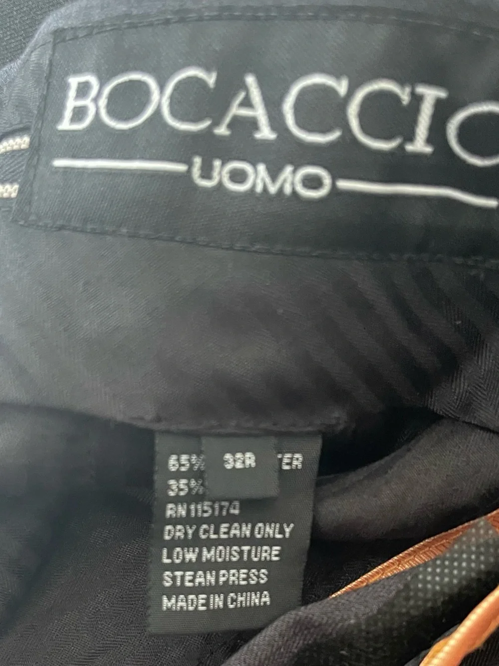 Bocaccio UOMO Men's Black Gray Suit